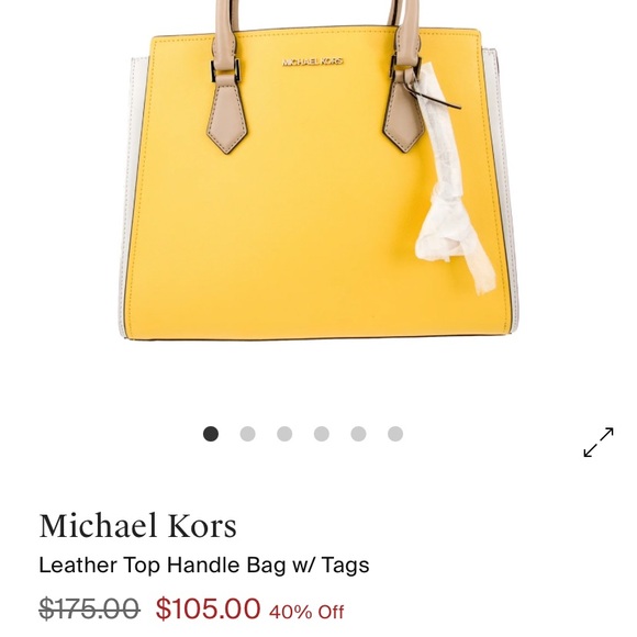 Michael Kors Yellow Tote Bag - Picture 12 of 12